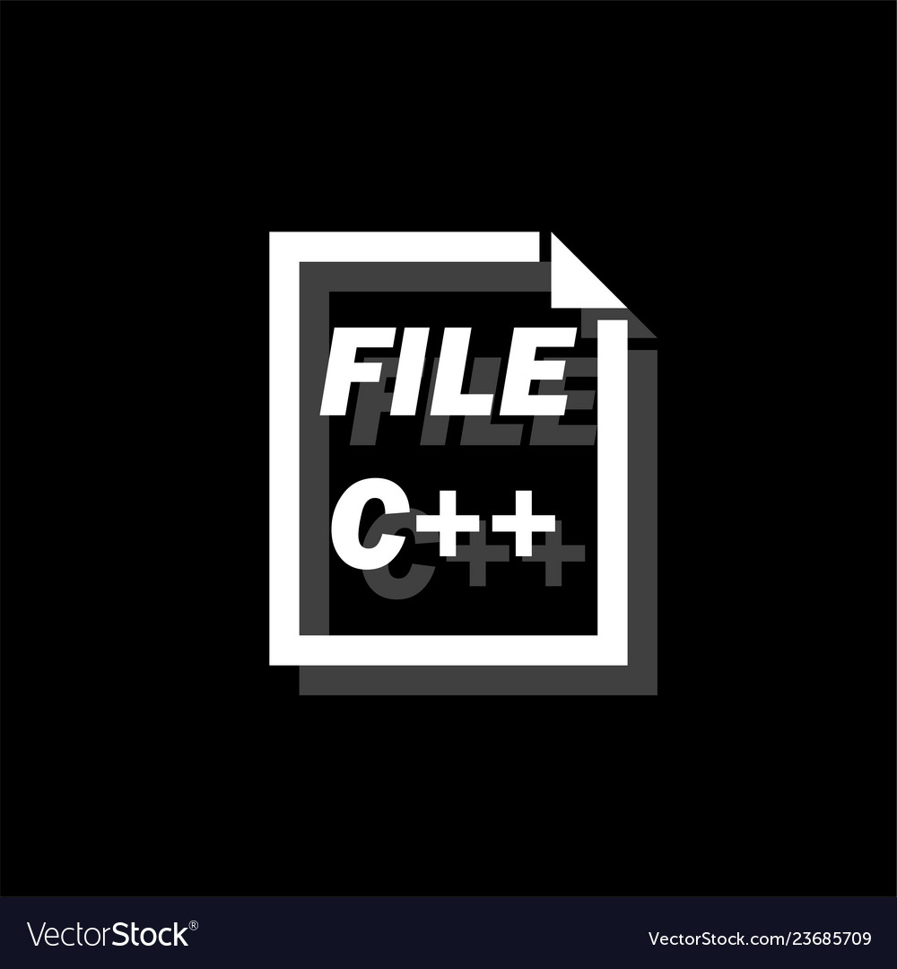 C coding file icon flat vector image C coding file icon flat