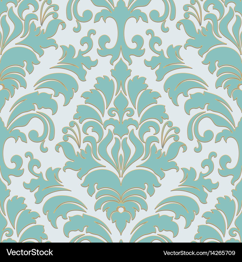 Damask seamless pattern element classical luxury Vector Image