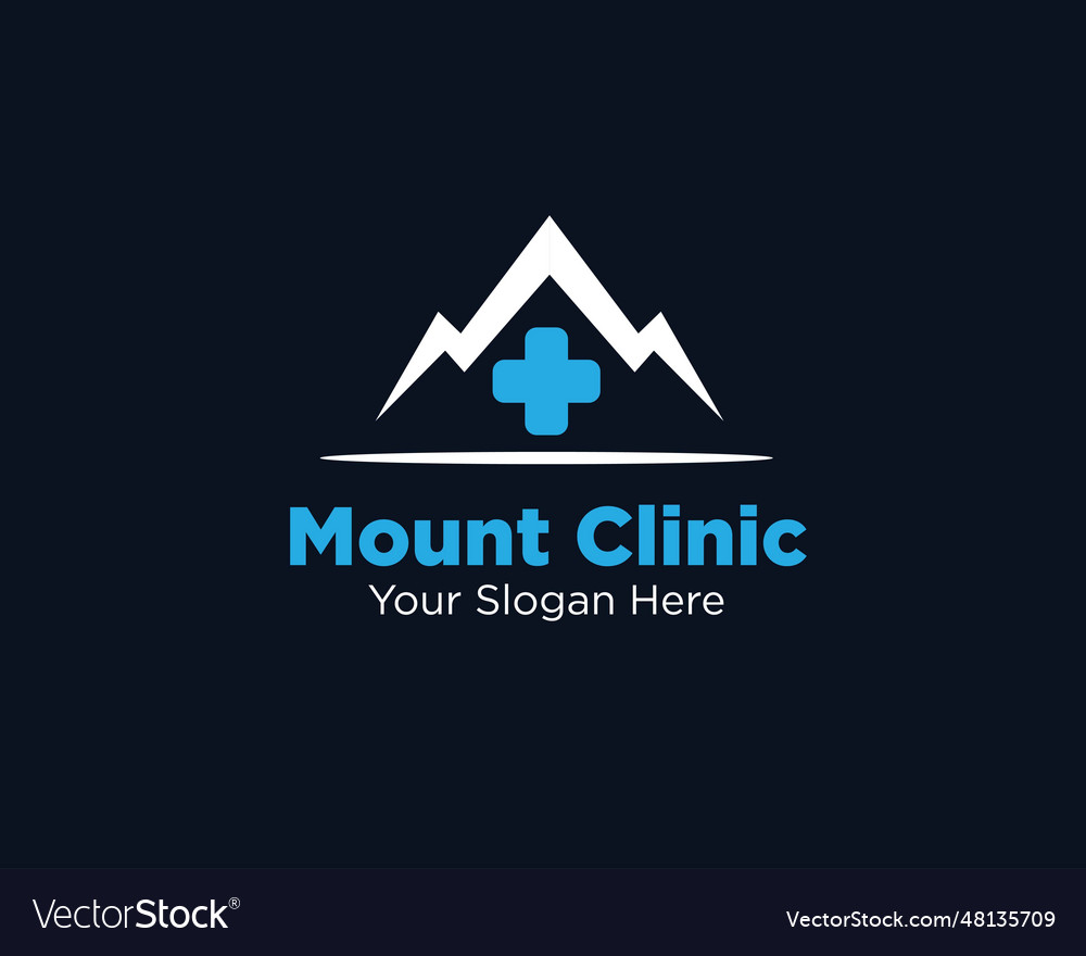 Mount clinic service logo designs simple modern fo