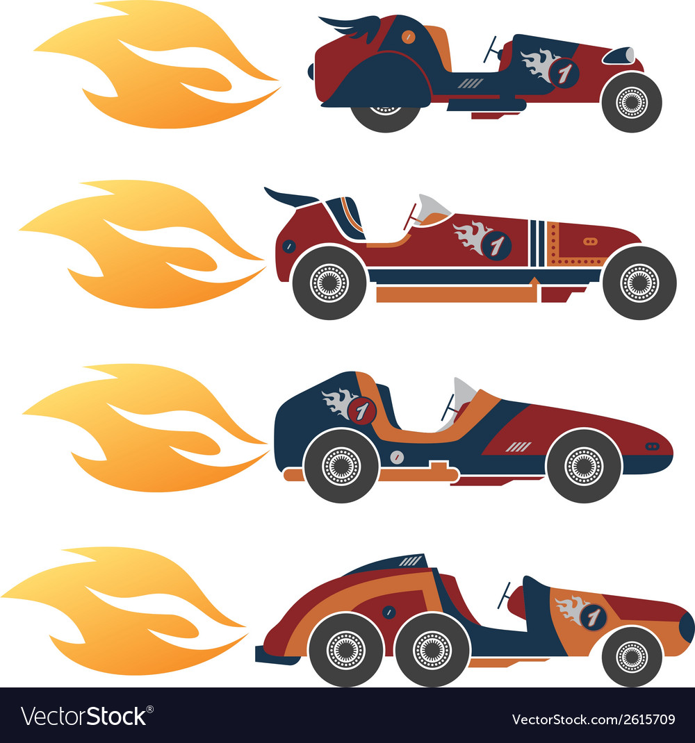 Race car Royalty Free Vector Image - VectorStock