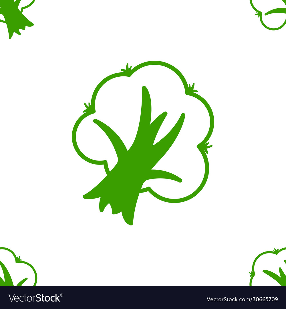 Seamless pattern with a tree green color Vector Image Seamless pattern with a tree green color