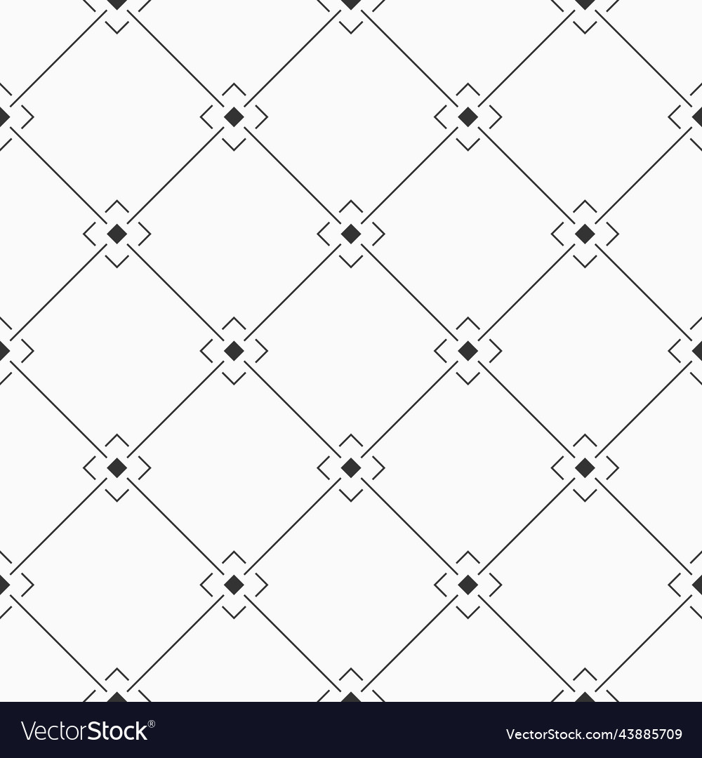 Seamless thin lines rhombuses pattern repeating vector image Seamless thin lines rhombuses pattern repeating