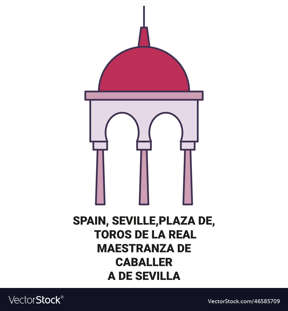 Spain sevilleplaza de toros de la real Royalty Free Vector