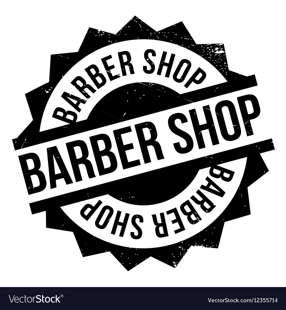 Barber shop stamp Royalty Free Vector Image - VectorStock