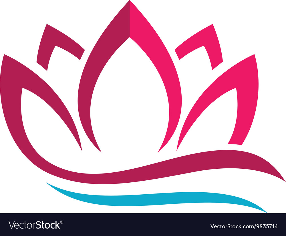 Schönheit Lotus Blumen Design Logo Vorlage