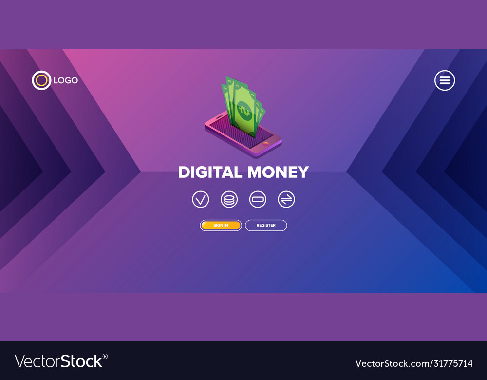 Mock-up design website or landing page