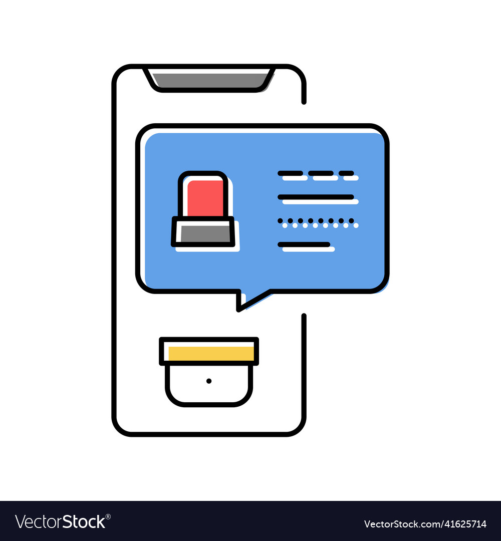 Security application message color icon