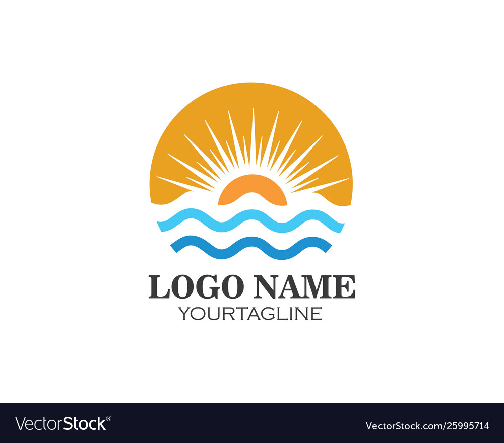 Sun logo template Royalty Free Vector Image - VectorStock