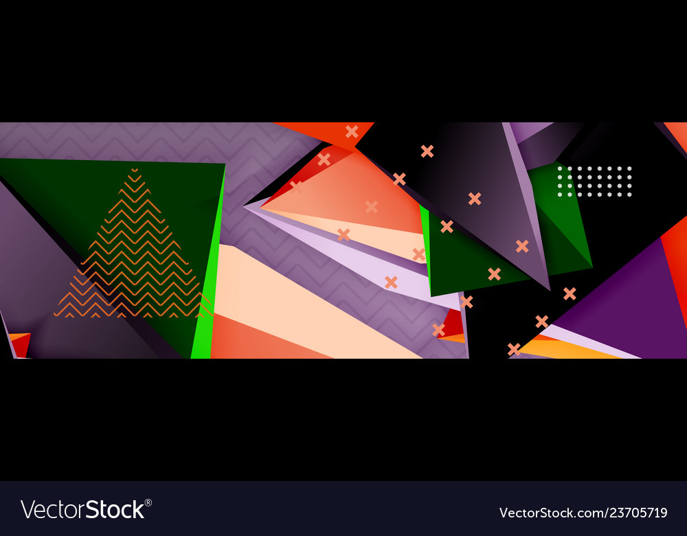 3d triangular minimal abstract background