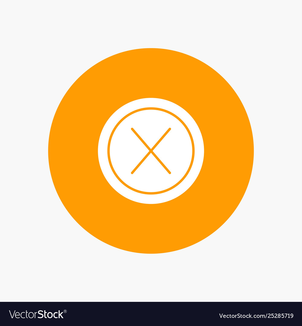 Close cross interface no user vector image Close cross interface no user