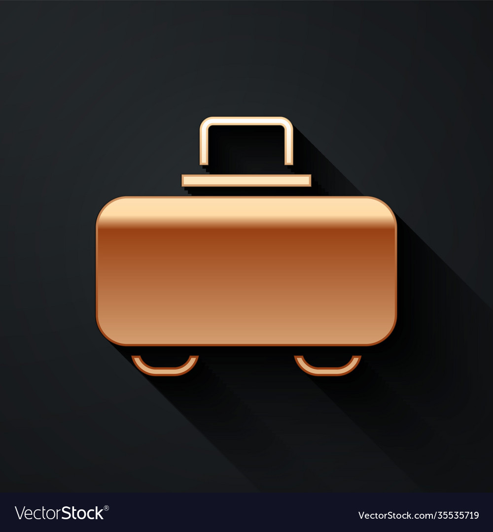 Gold weapon case for storing and transporting Vector Image Gold weapon case for storing and transporting
