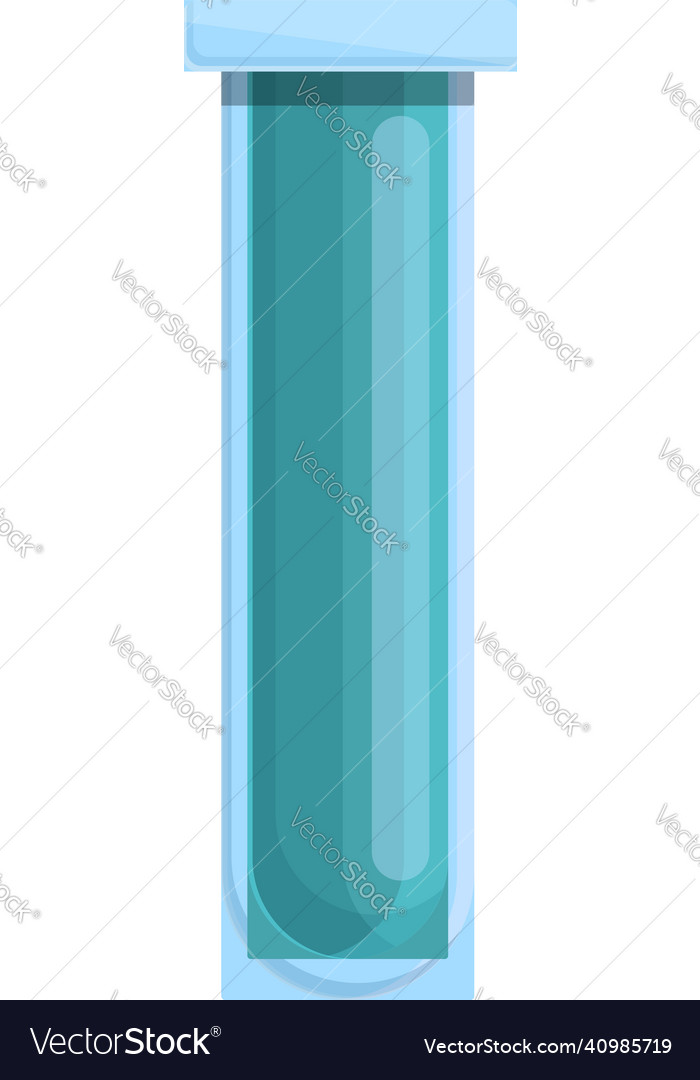 Lab test tube icon cartoon research Royalty Free Vector