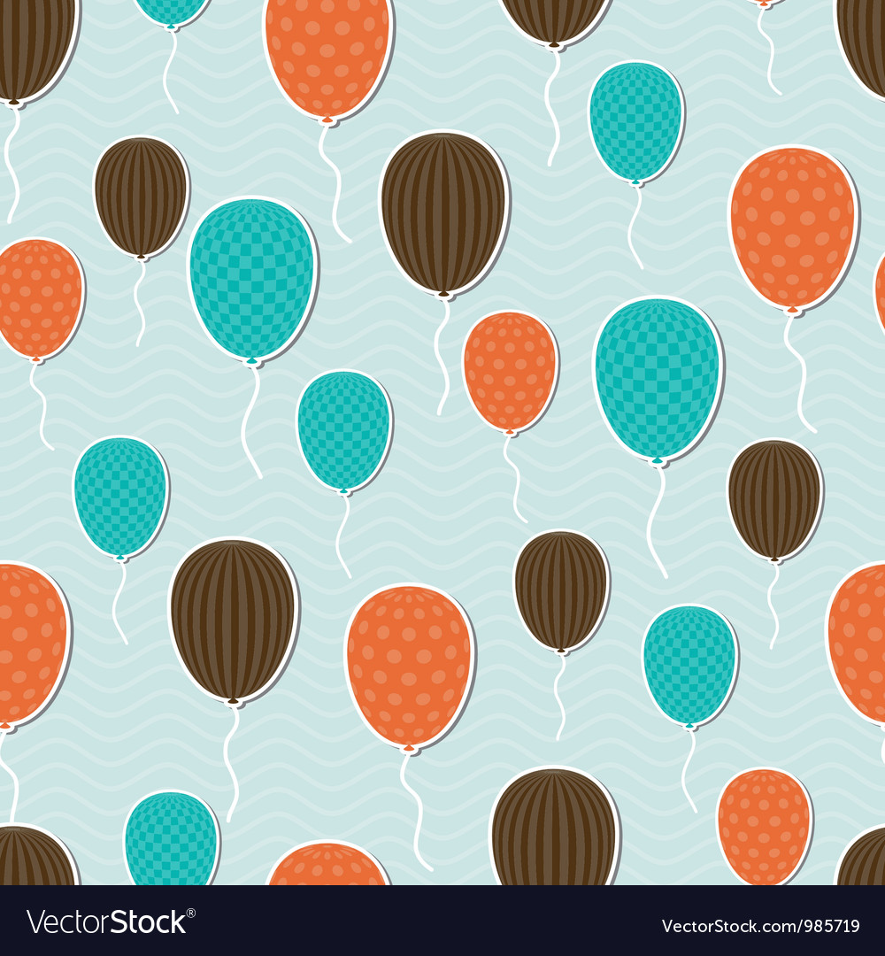 Retro Balloons Pattern