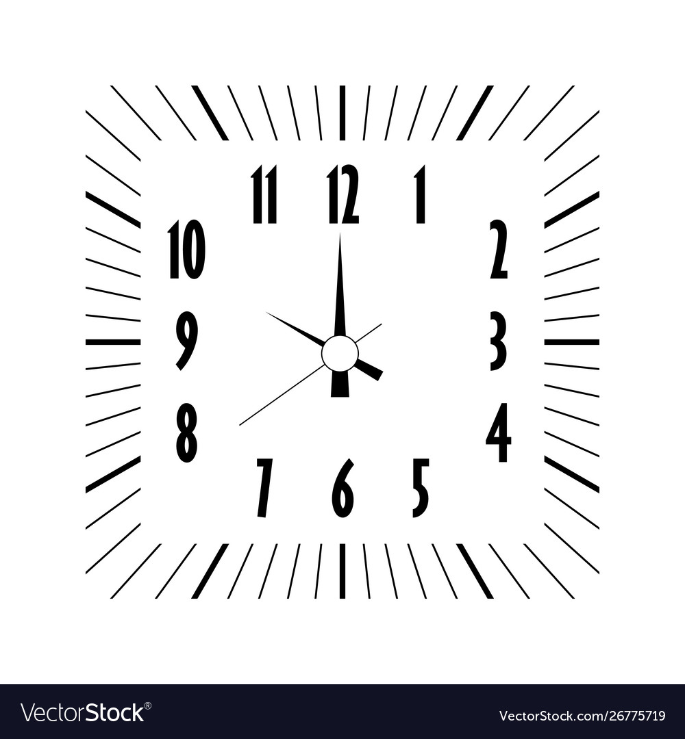 Square Clock Face Template