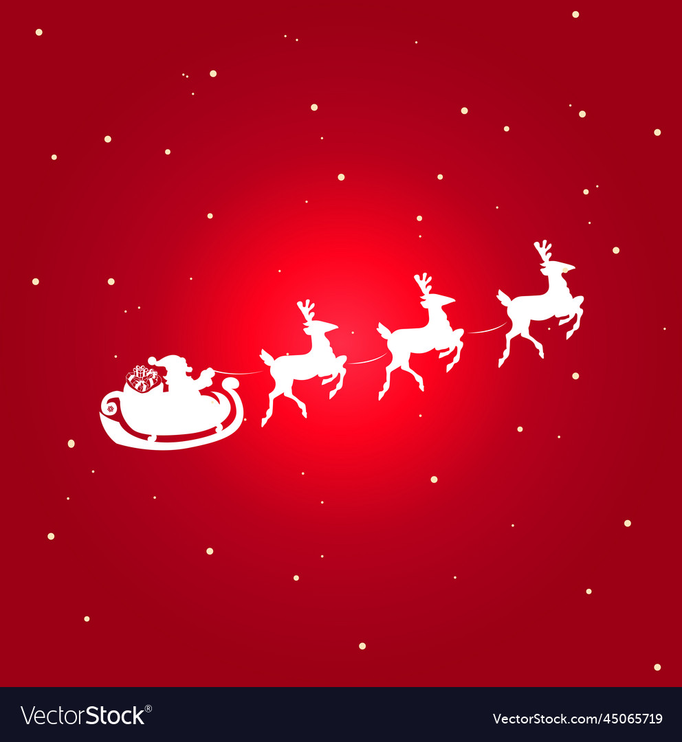 Santa claus sleigh icon isolated