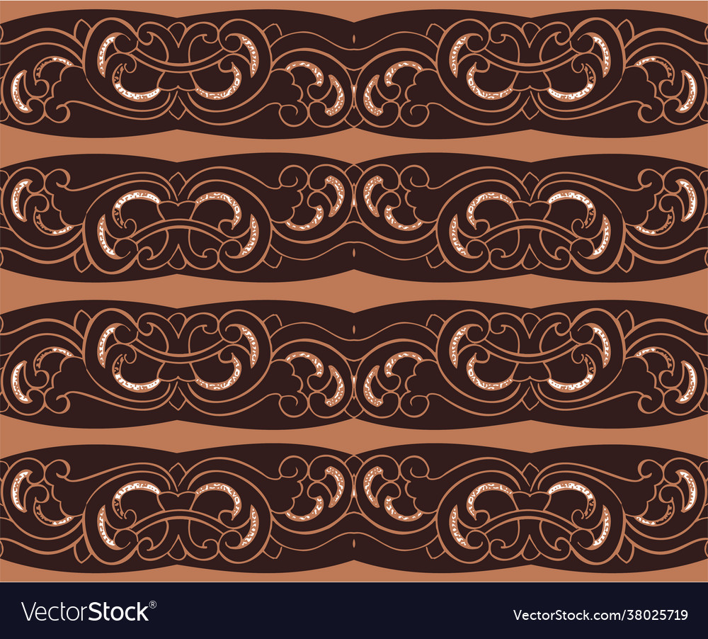 Seamless oriental floral pattern for fabric