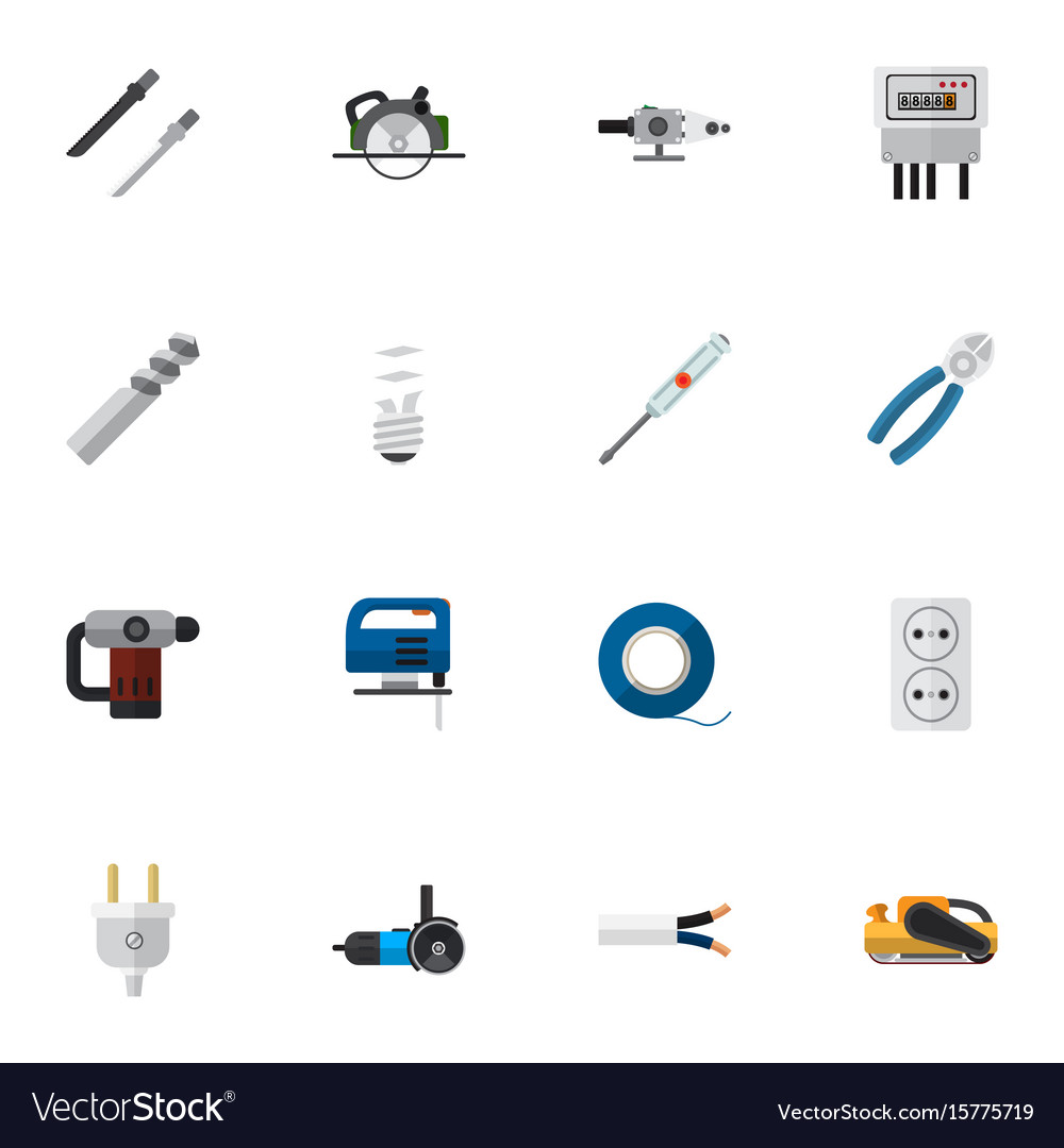 Set of 16 editable instruments icons includes