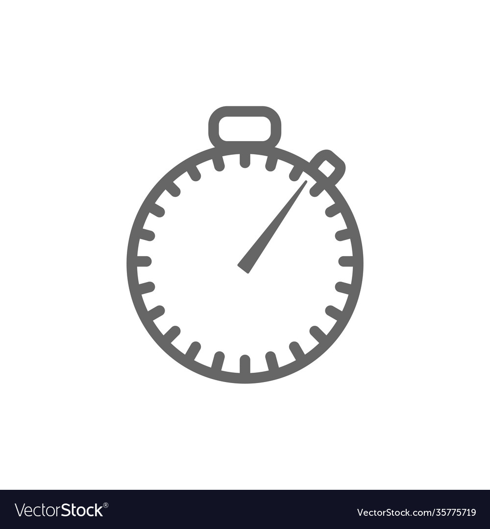 Stopwatch flat icon Royalty Free Vector Image - VectorStock