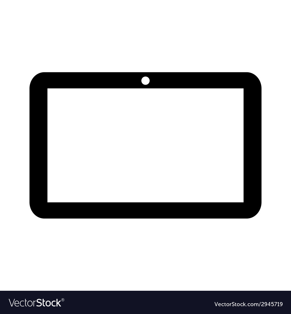 Tablet computer icon Royalty Free Vector Image