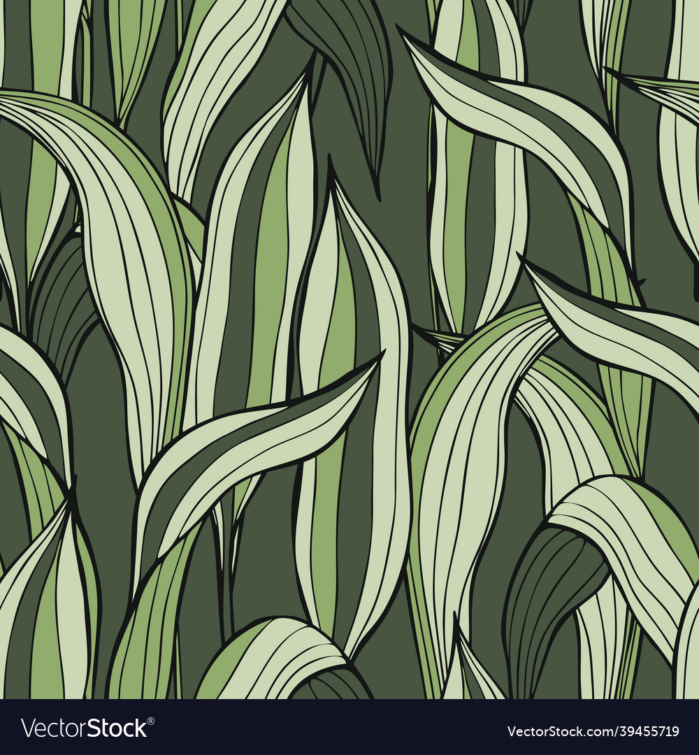 Tropical plants pattern