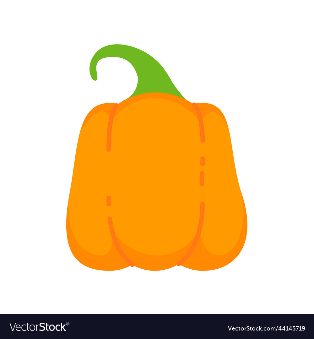 Yellow pumpkin for carving scary ghost faces vector image Yellow pumpkin for carving scary ghost faces