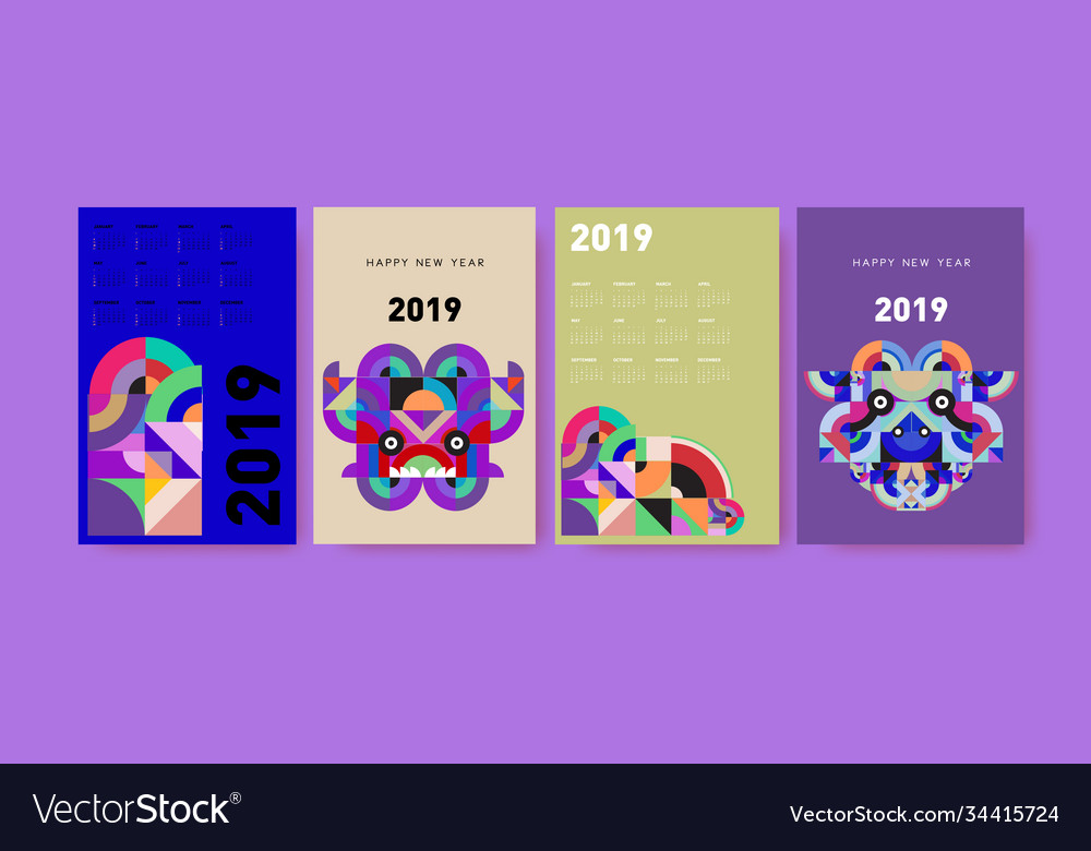 2021 calendar design template with colorful vector image 2021 calendar design template with colorful