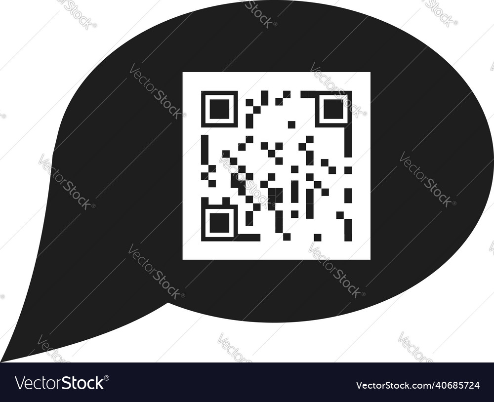 Covid19 results are displayed as a qr code via sms vector image Covid19 results are displayed as a qr code via sms