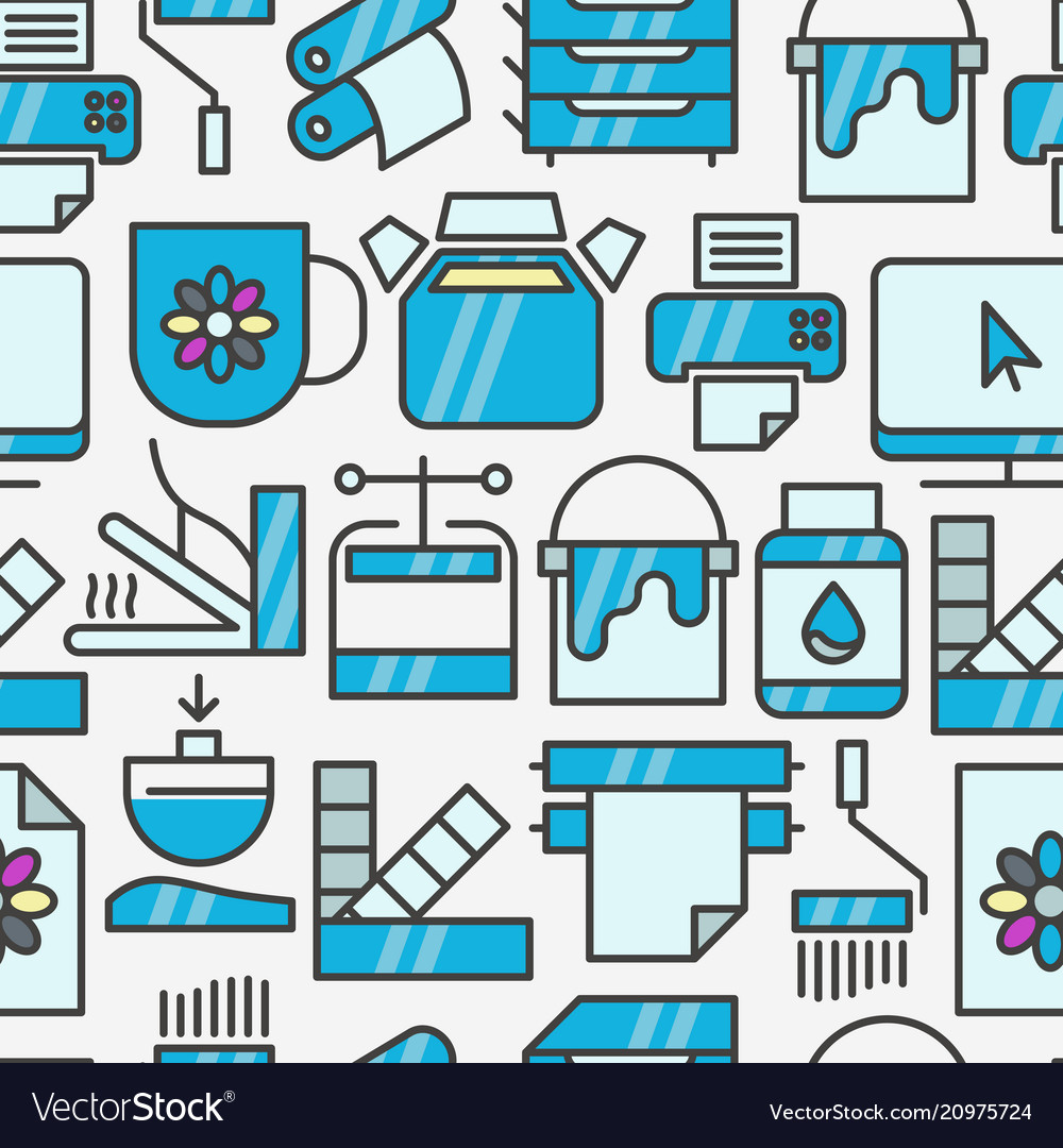 Digital printing seamless pattern vector image Digital printing seamless pattern