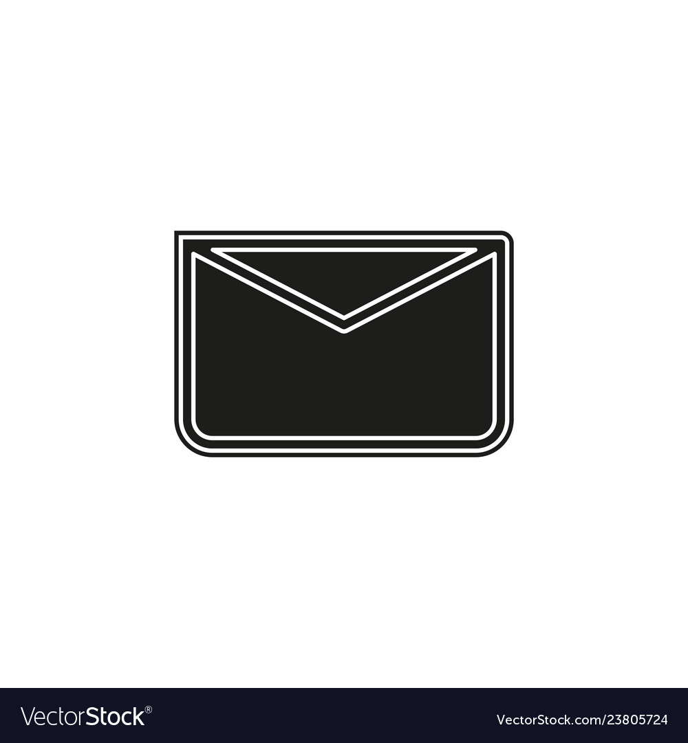 Message icon envelope - mail send letter vector image Message icon envelope - mail send letter