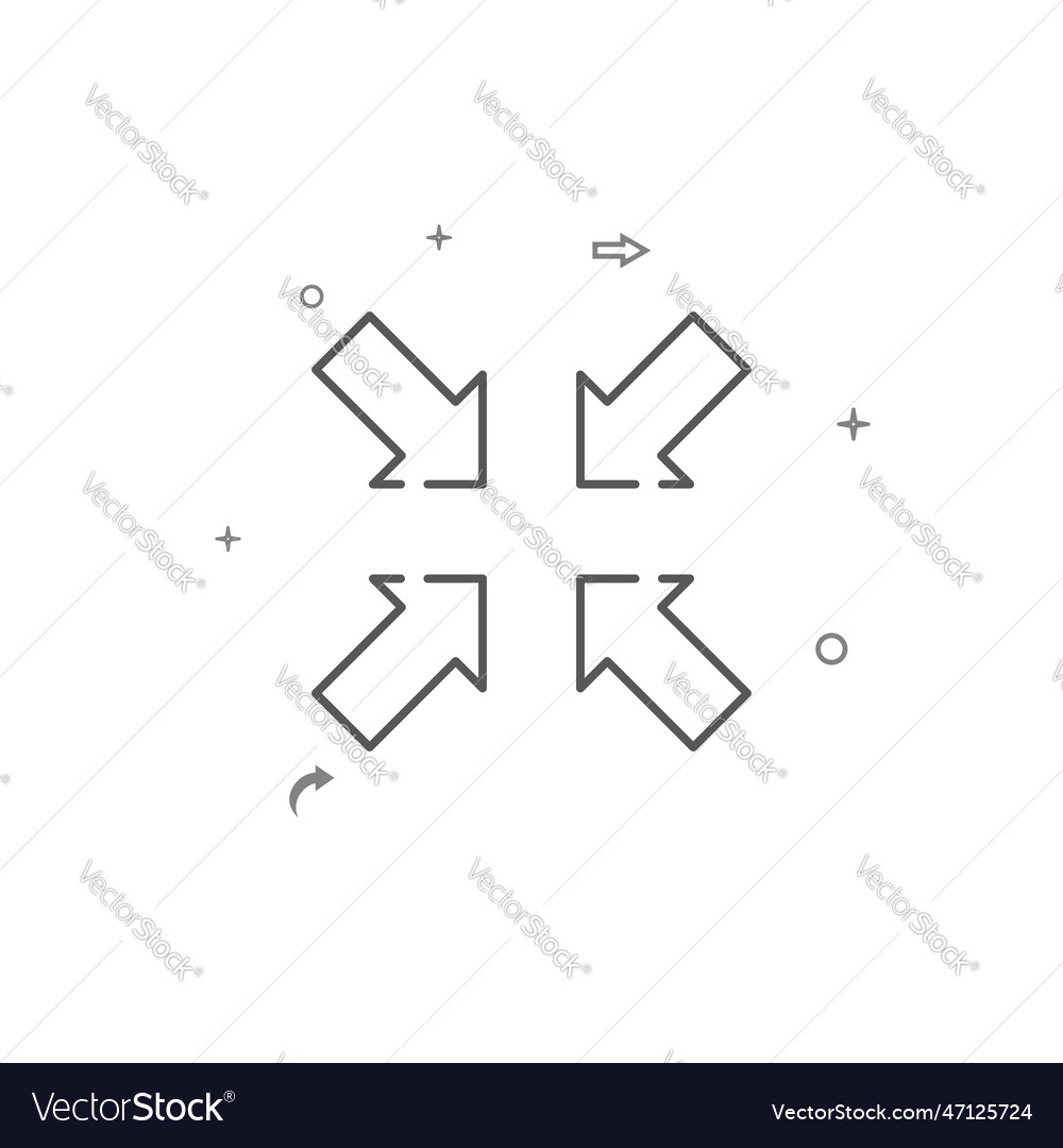 Minimize a window simple line icon symbol vector image Minimize a window simple line icon symbol