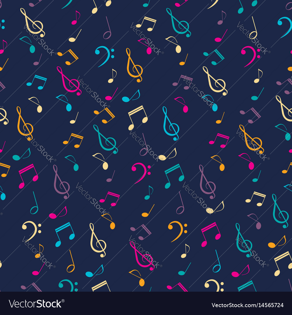 Musical Notes Seamless Pattern