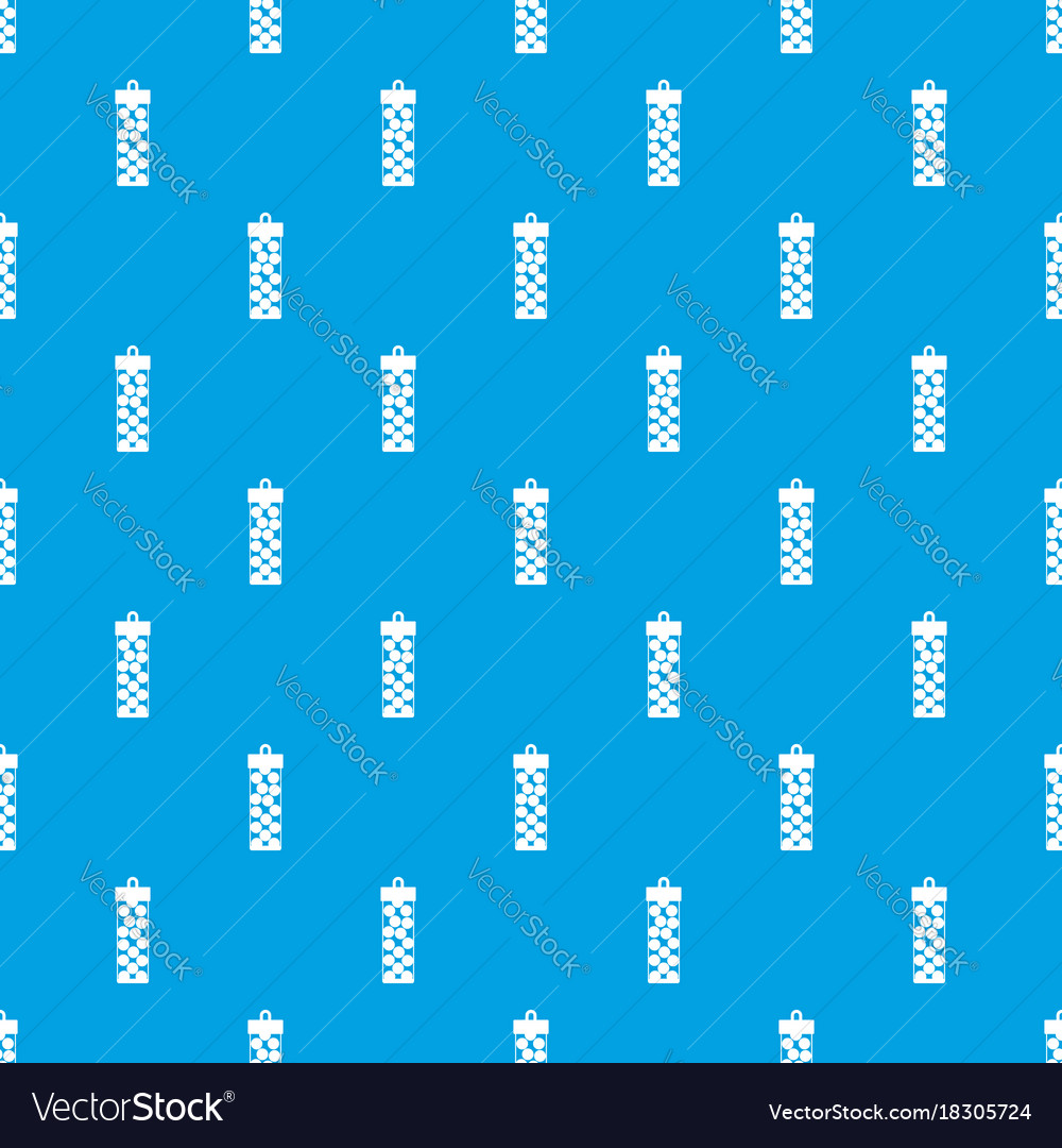 Pack with paintball bullets pattern seamless blue Vector Image