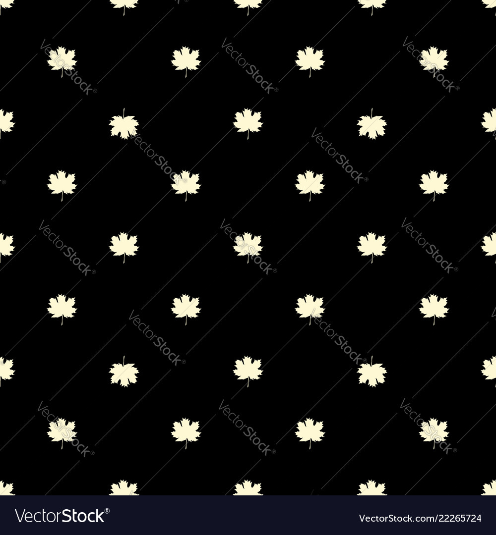 Seamless pattern with autumn maple leaves