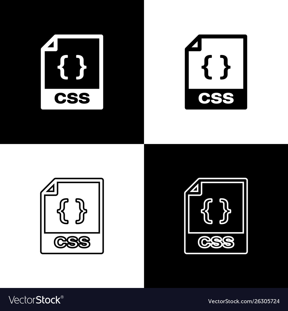 Legen Sie die css-Datei Dokument-Symbol herunterladen Taste vector image Legen Sie die css-Datei Dokument-Symbol herunterladen Taste