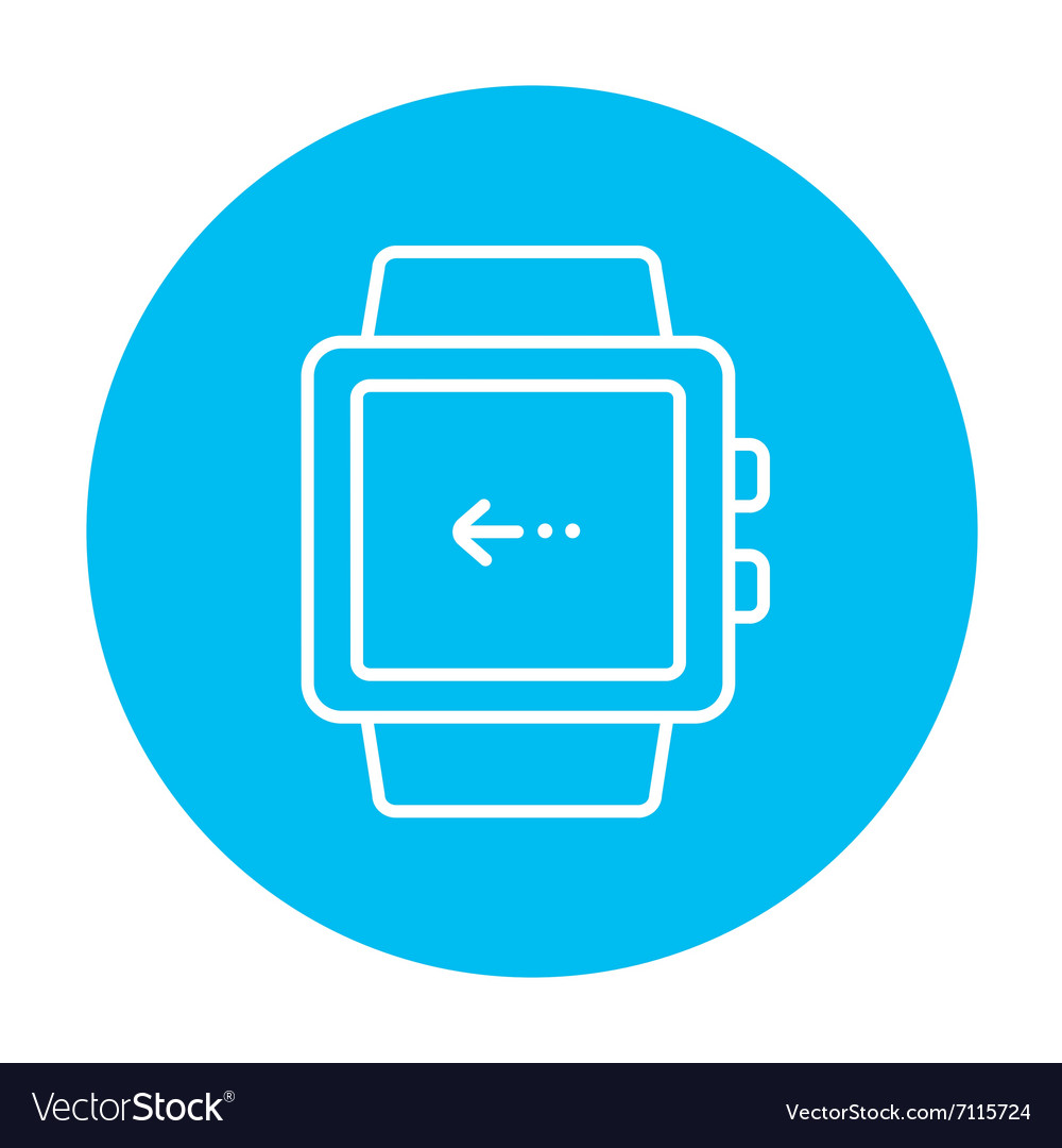 Smartwatch-Zeilensymbol