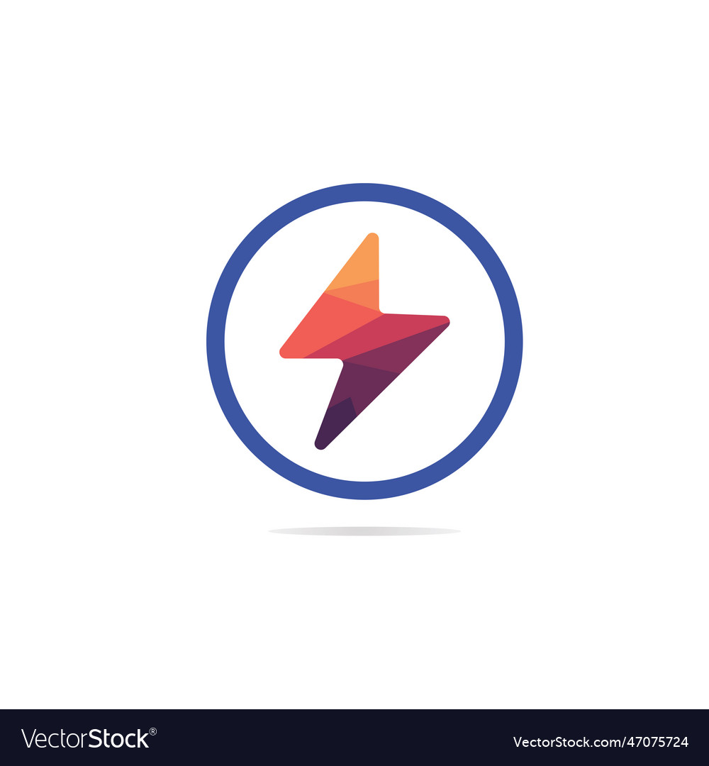 Thunderbolt Logo And Symbol Royalty Free Vector Image