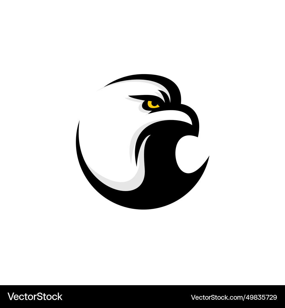 Eagle black Royalty Free Vector Image - VectorStock