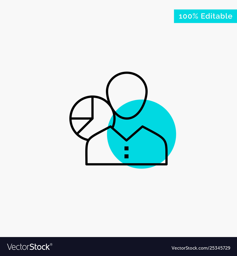 Graph chart data employee manager person Vector Image Graph chart data employee manager person
