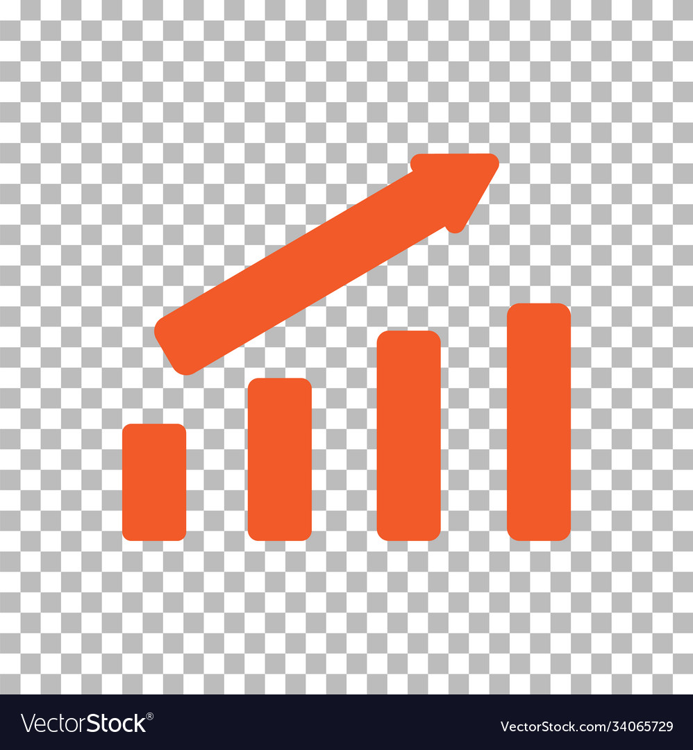 Graph icon on transparent background graphic