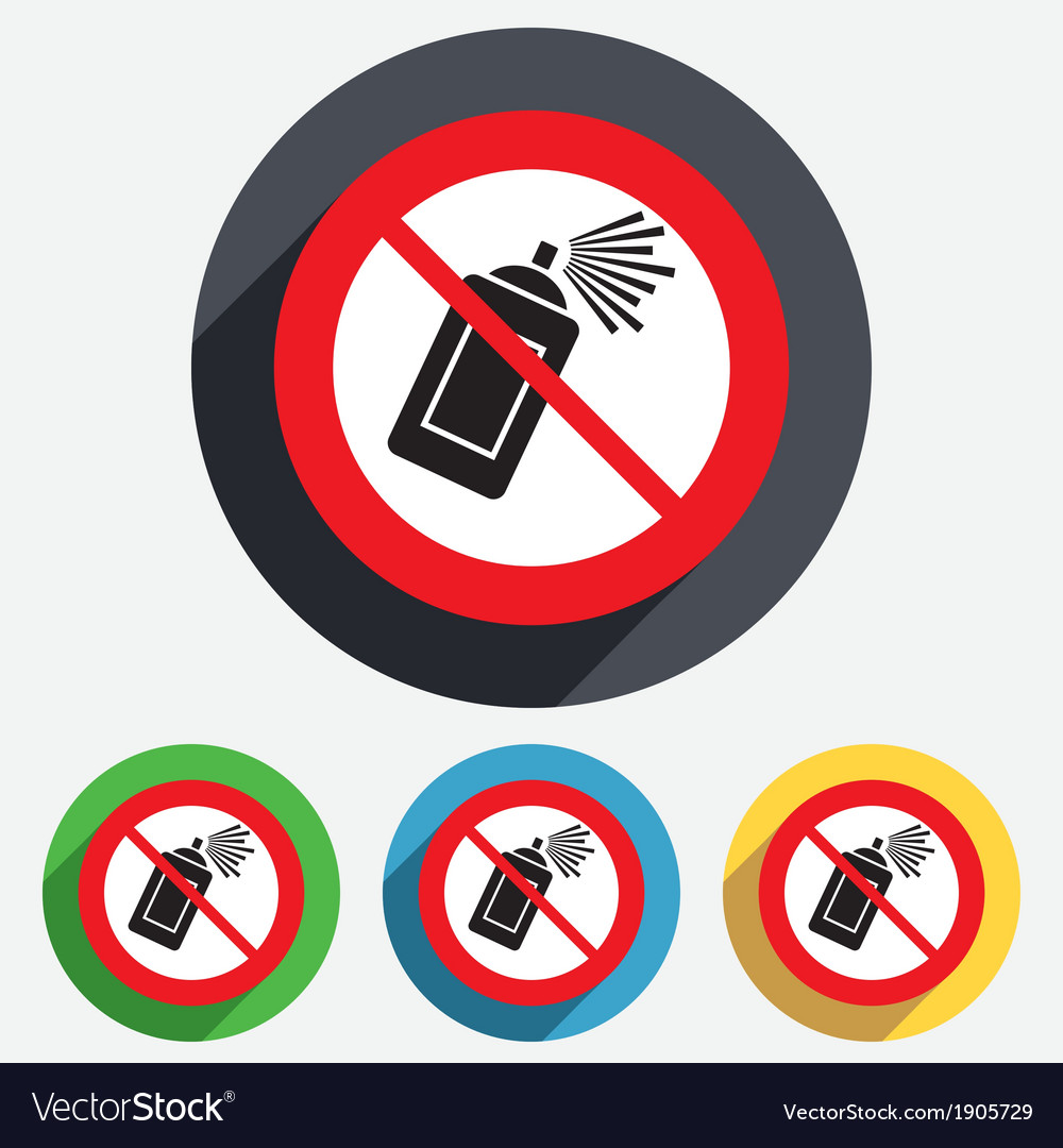 no graffiti spray can