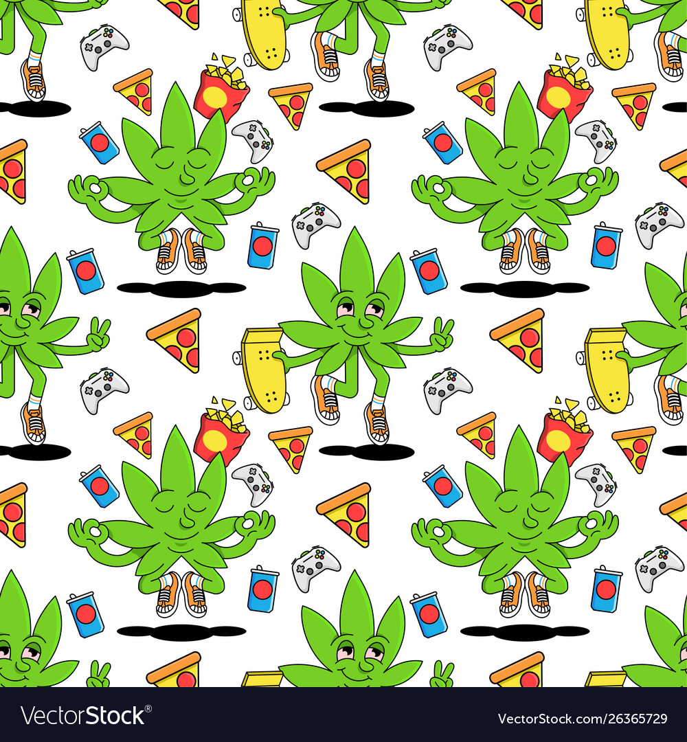 Smiling happy isolated seamless pattern