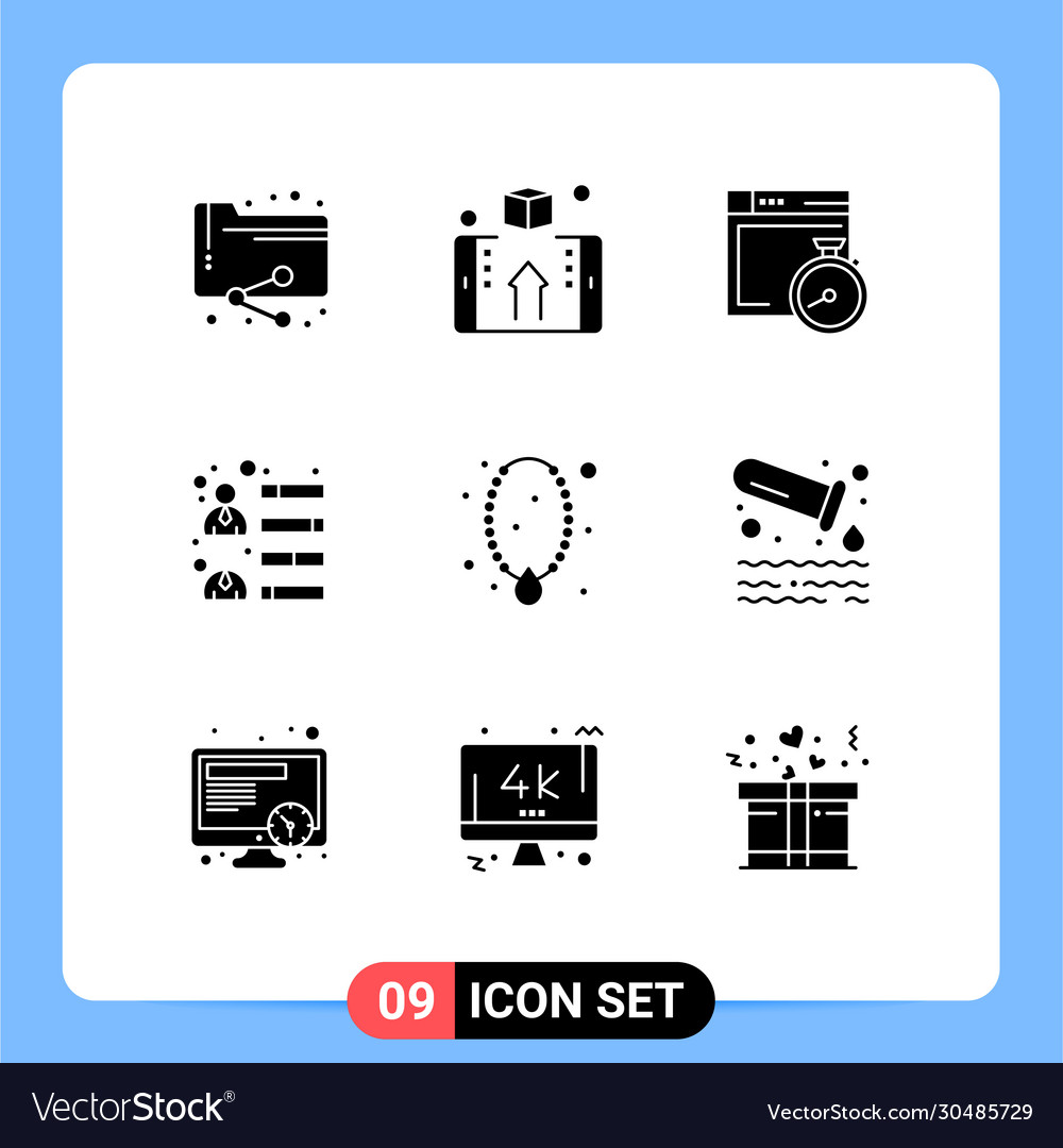 User interface pack 9 basic solid glyphs
