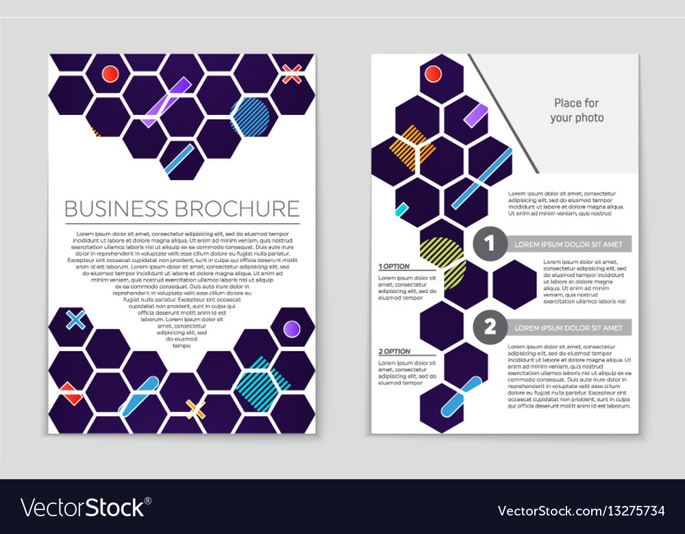 Abstract layout background set for art