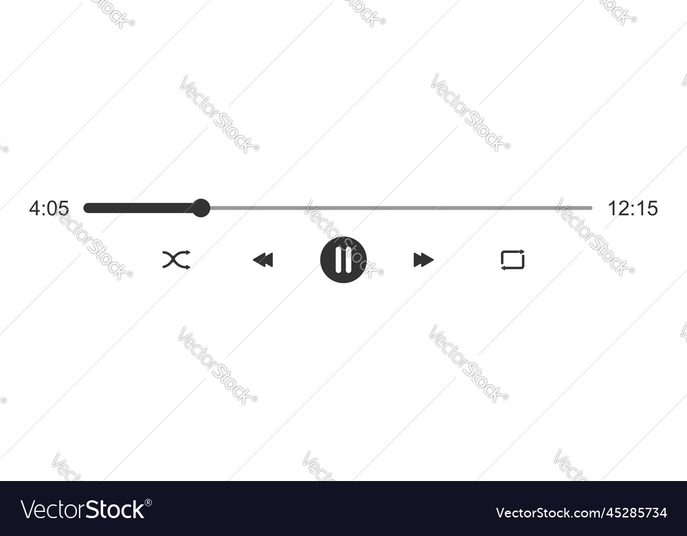 Audio or video player loading progress bar