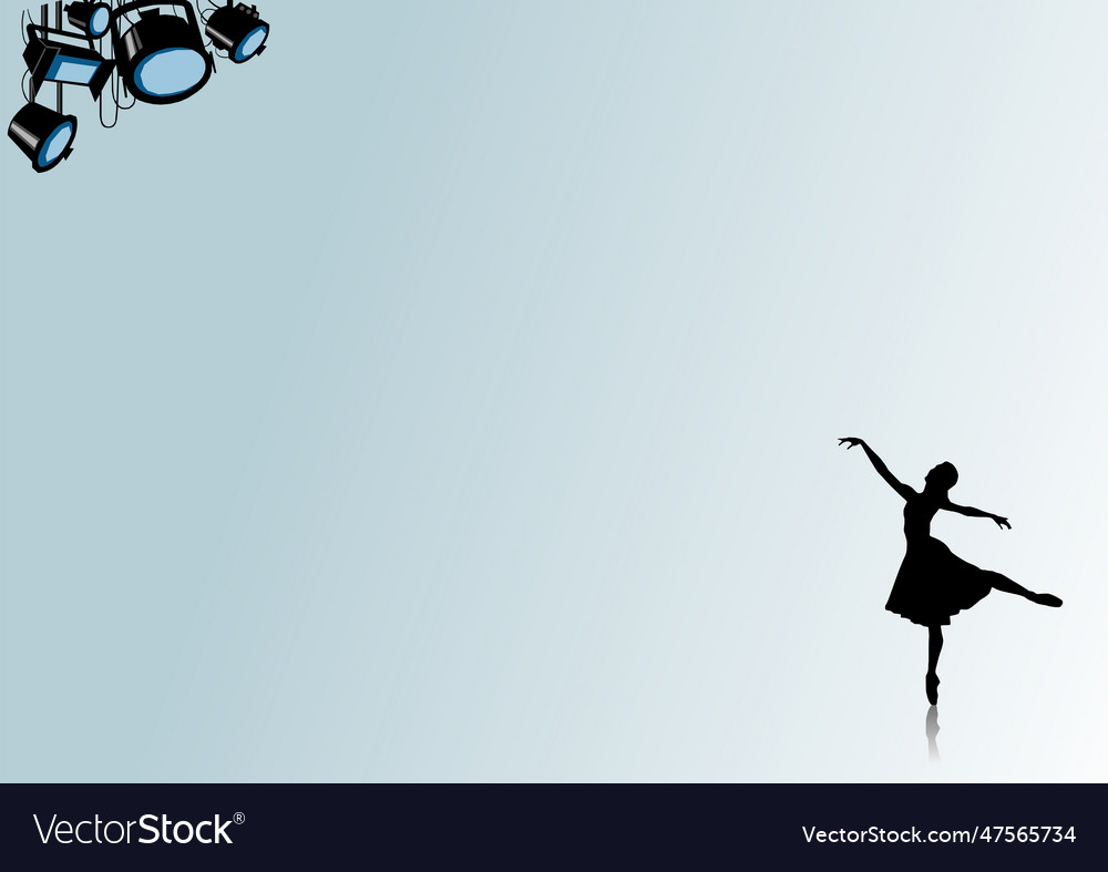 Background for presentation with stage and dancer