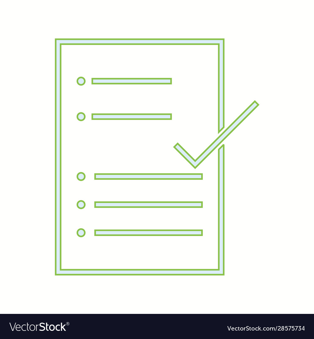 Beautiful check report line icon