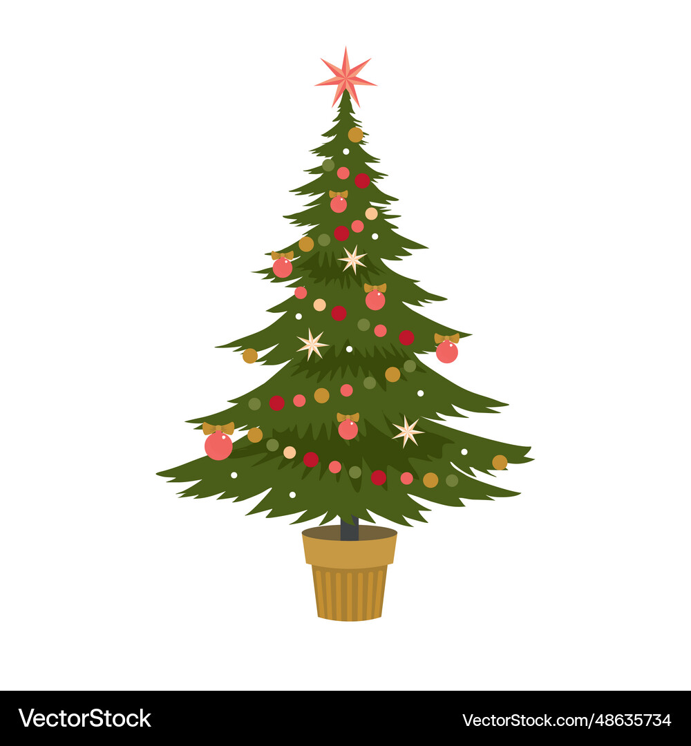 Christmas tree Royalty Free Vector Image - VectorStock
