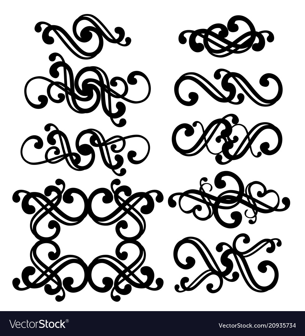 Design element set on white background eps10 vector image Design element set on white background eps10