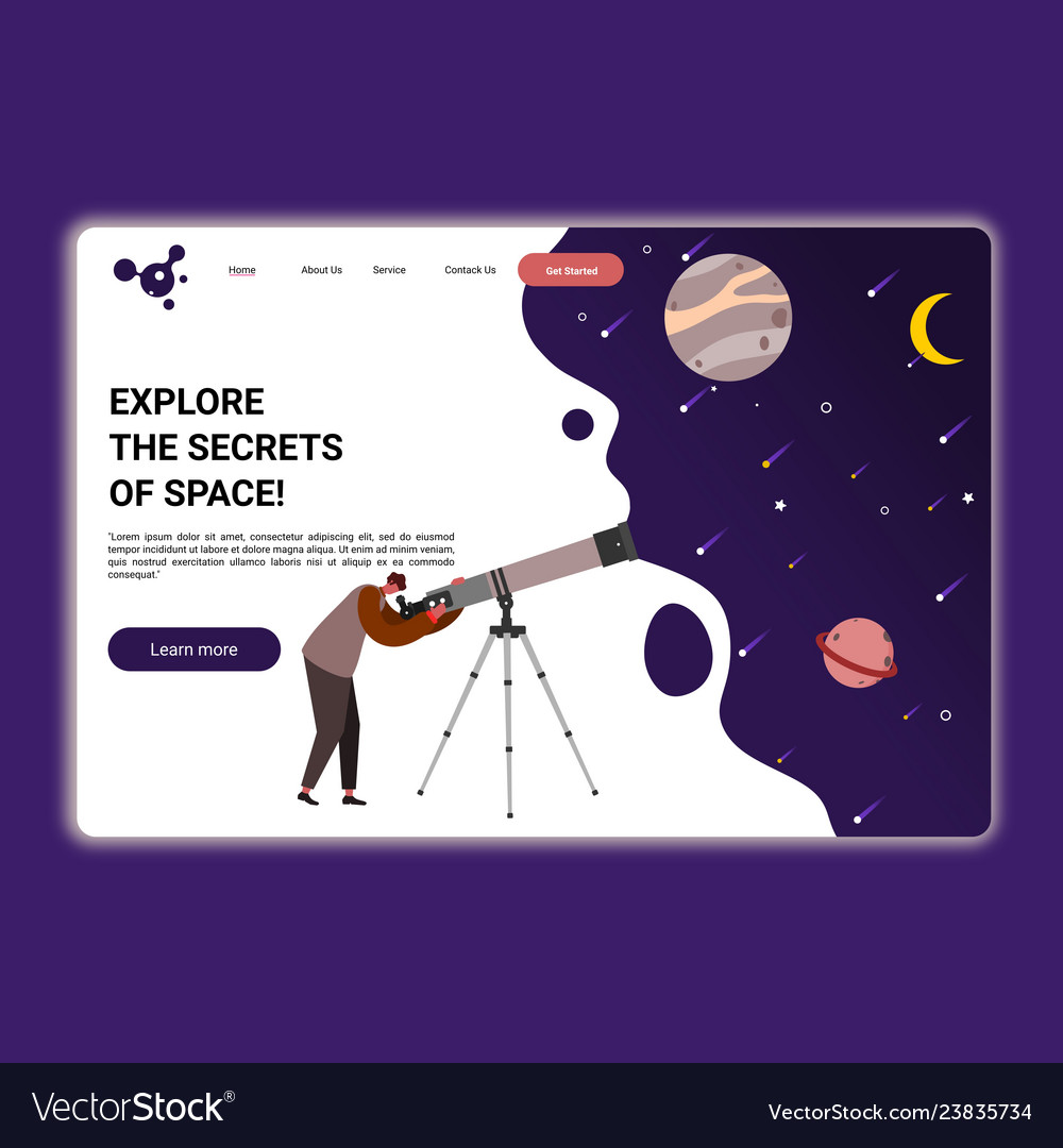 For web page or landing flat design style vector image For web page or landing flat design style