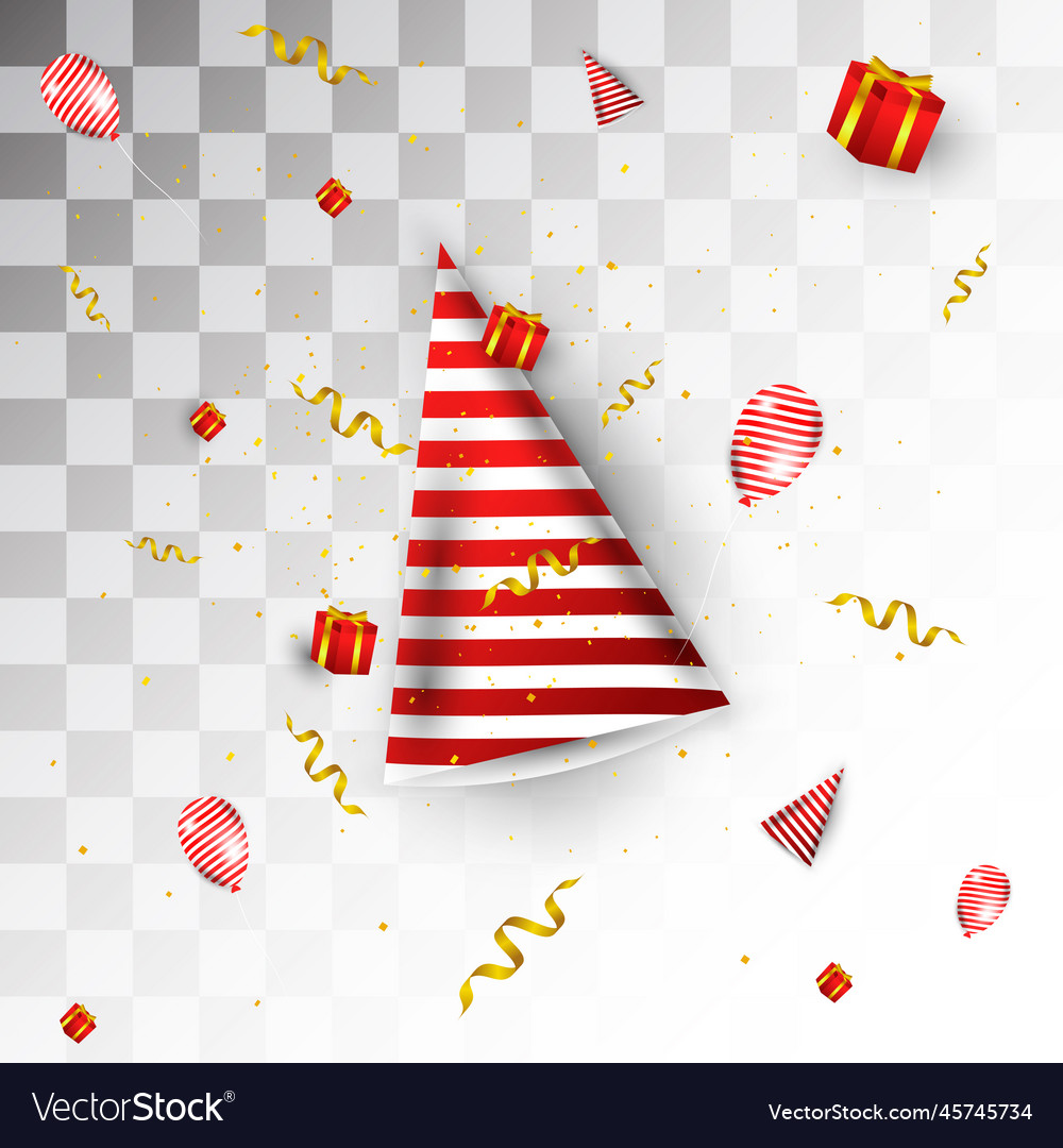 Party event complement design contains hats vector image Party event complement design contains hats